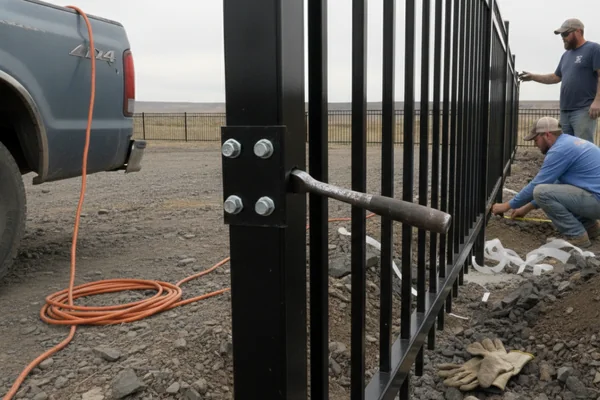 Ornamental Iron Fence Installation in Jerome, Idaho